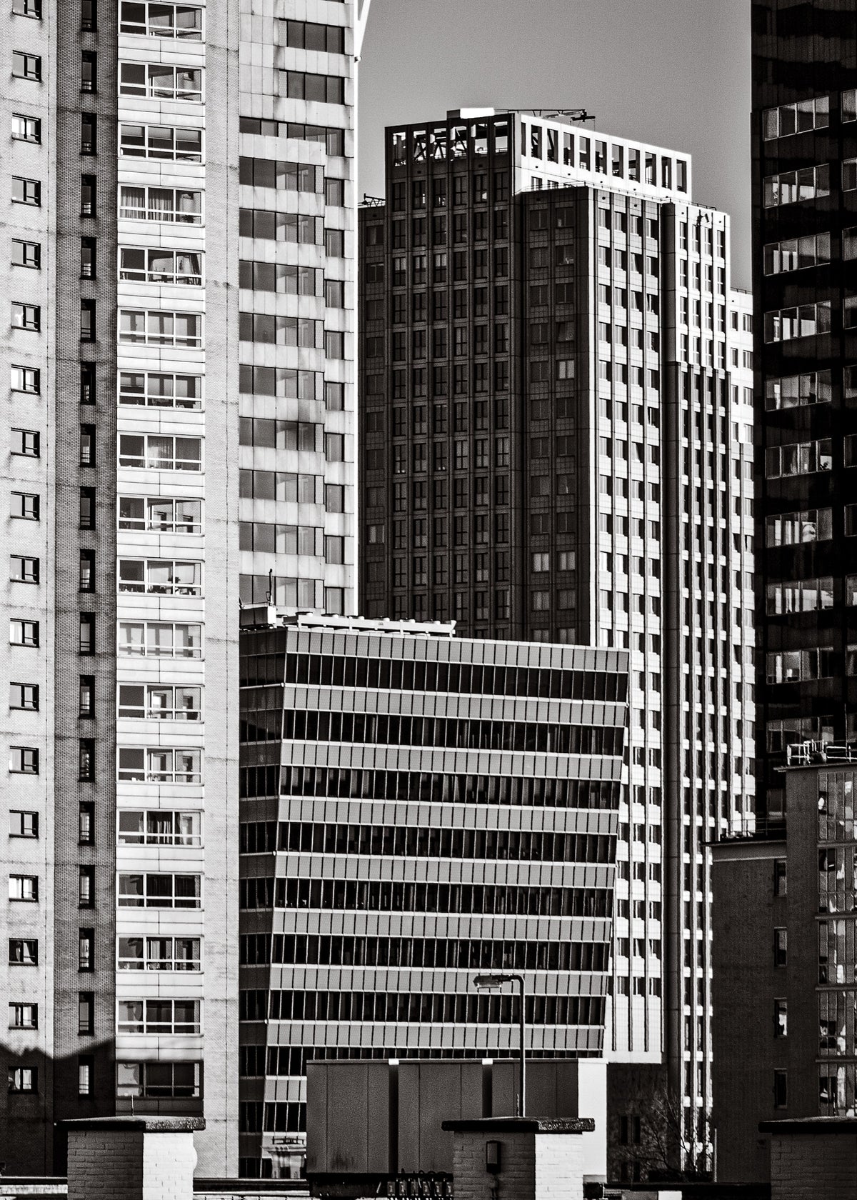 Rotterdam 25 poster, zwart-wit foto uit Rotterdam