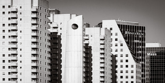 Rotterdam 27 poster, zwart-wit foto uit Rotterdam