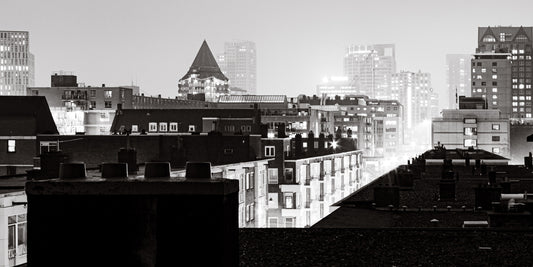Rotterdam 28 poster, zwart-wit foto uit Rotterdam