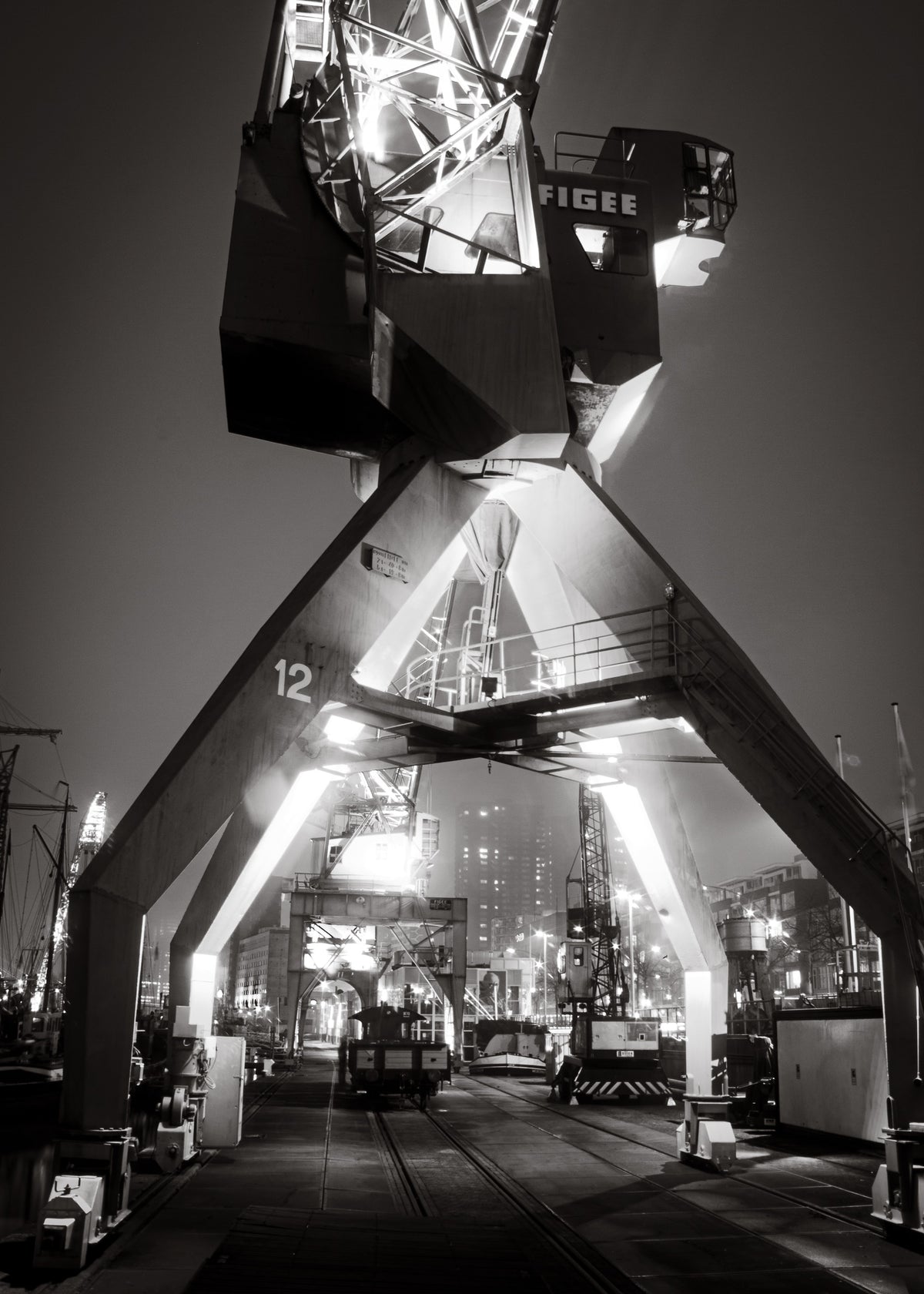 Rotterdam 29 poster, zwart-wit foto uit Rotterdam