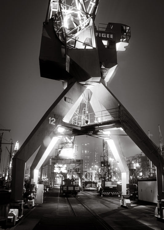 Rotterdam 29 poster, zwart-wit foto uit Rotterdam