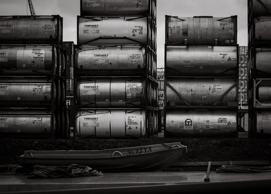 Rotterdam 32 poster, zwart-wit foto uit Rotterdam