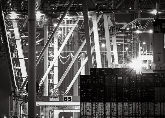 Rotterdam 33 poster, zwart-wit foto uit Rotterdam