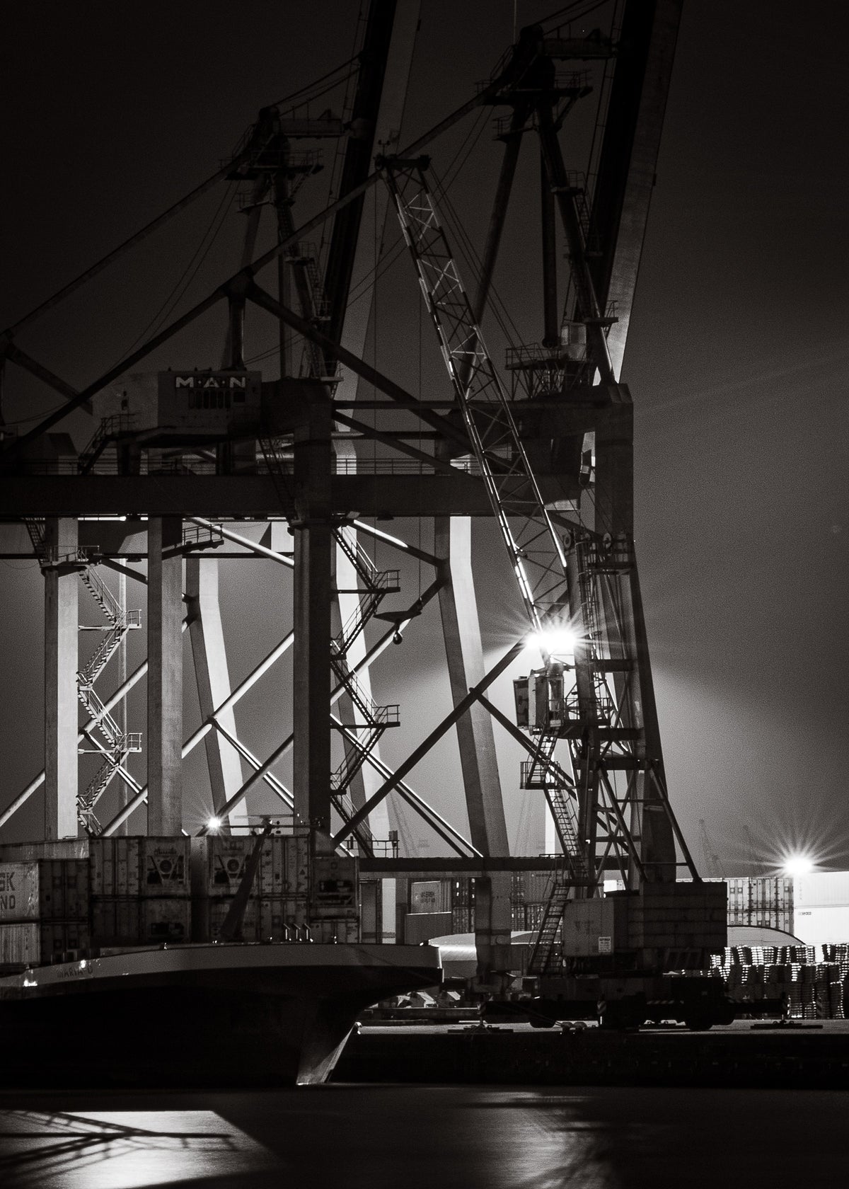 Rotterdam 34 poster, zwart-wit foto uit Rotterdam