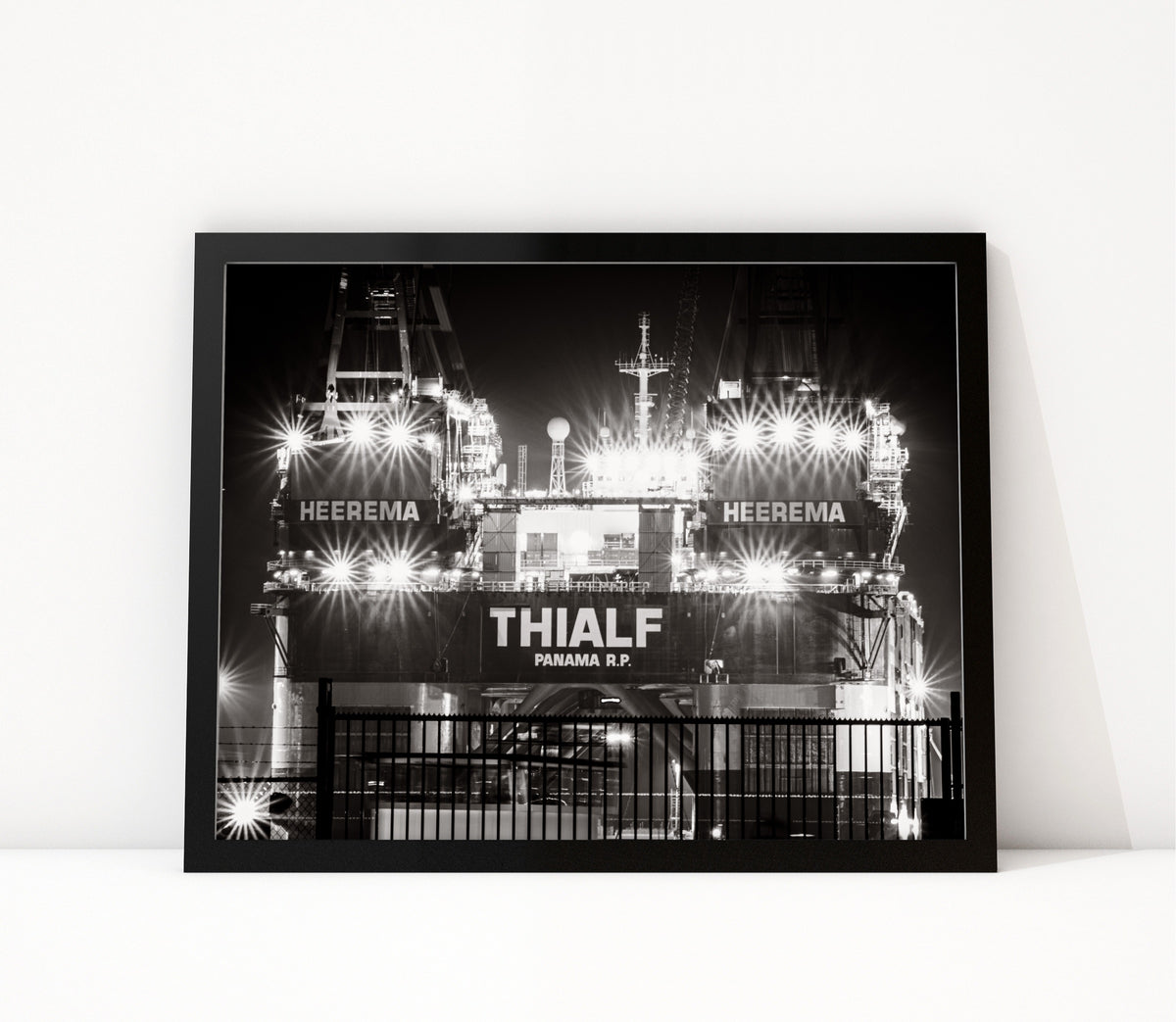 Poster Rotterdam 35 ingelijst, zwart-wit stadsfotografie uit Rotterdam