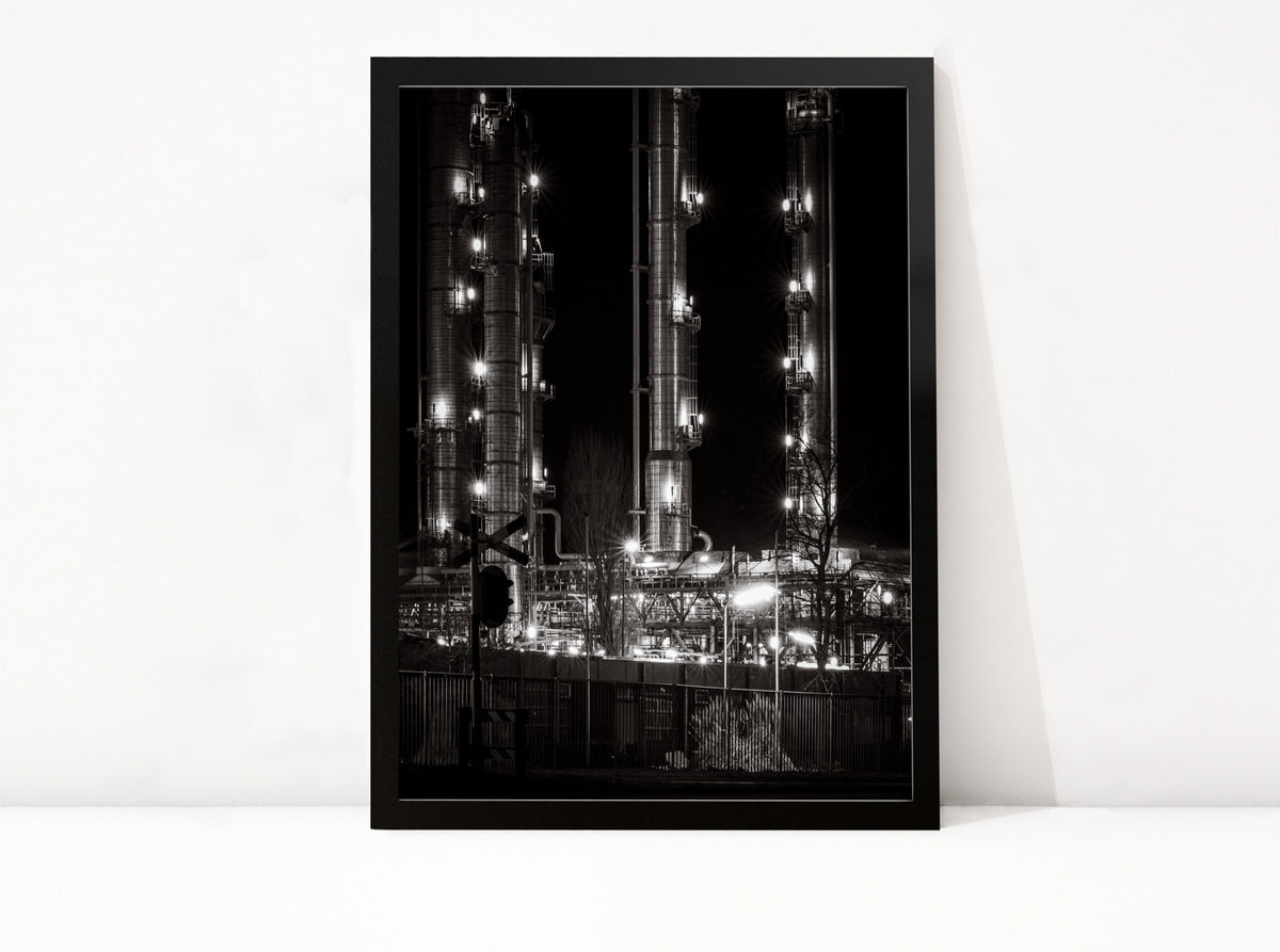 Poster Rotterdam 36 ingelijst, zwart-wit stadsfotografie uit Rotterdam