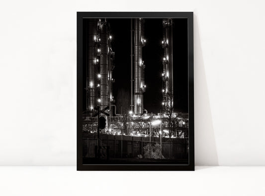 Poster Rotterdam 36 ingelijst, zwart-wit stadsfotografie uit Rotterdam